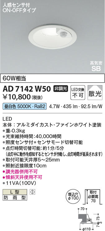 AD7142W50